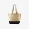 Black jute beach bag