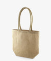 Papey Jute Tote Bag with Bottom Gusset