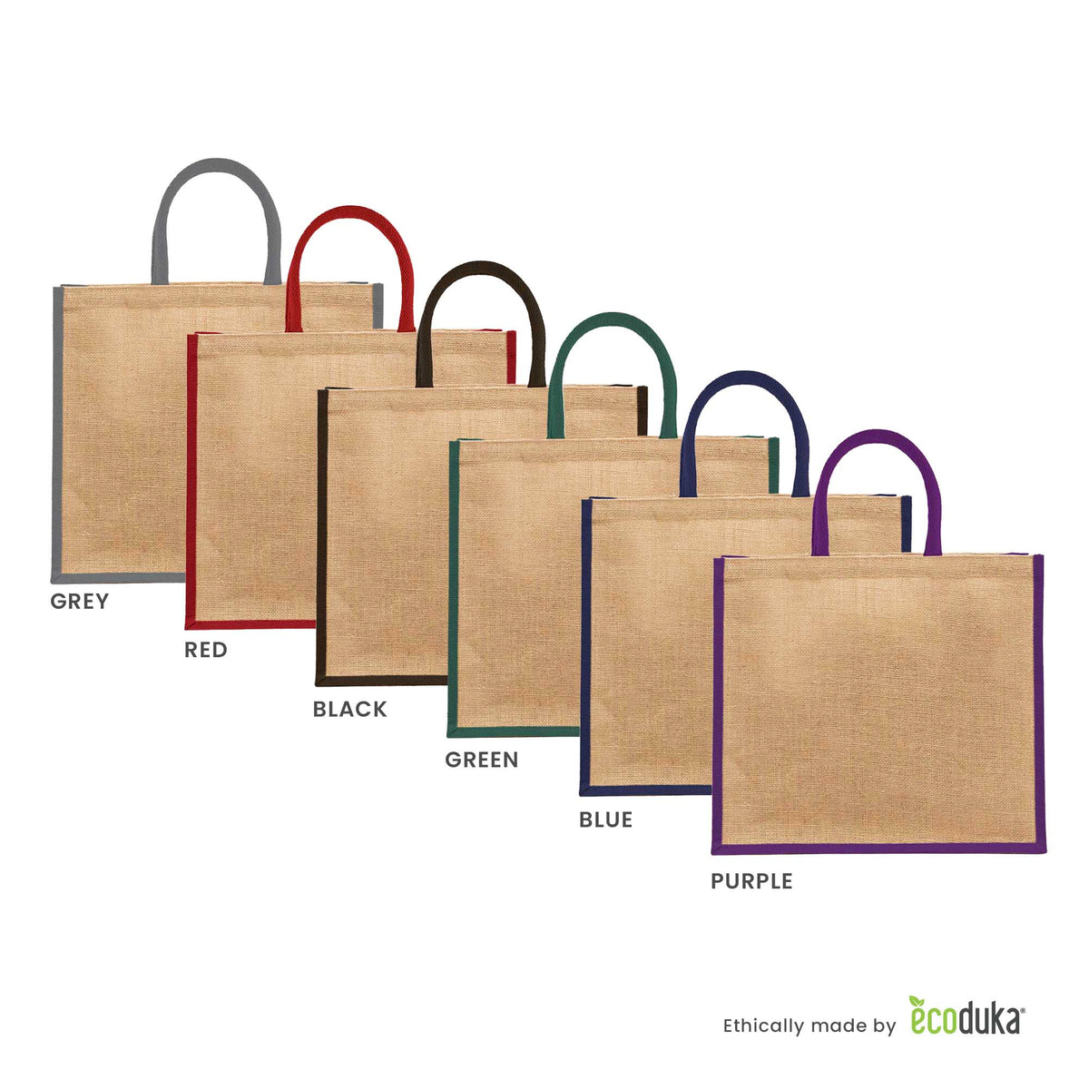 Coloured discount jute bags