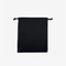 Laurel Black Drawstring Cotton Pouches