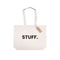 stuff printed tote bag