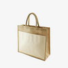 Sola Jute Tote Bag With Front Pocket