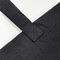 Taxos Black Organic Canvas Zippered Tote Bag