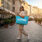 Oversized canvas tote with “weekending” print, 45x68x15cm XL