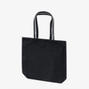Zinnia Black Canvas Tote Bag