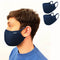Man wearing navy blue Maskari face mask