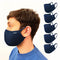 Man wearing navy blue Maskari face mask
