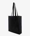 Black Cotton Bag with Gusset