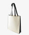 Resuable Canvas Shopping Bag with Black Coloured Gusset