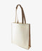 Resuable Canvas Shopping Bag with Mocha Coloured Gusset