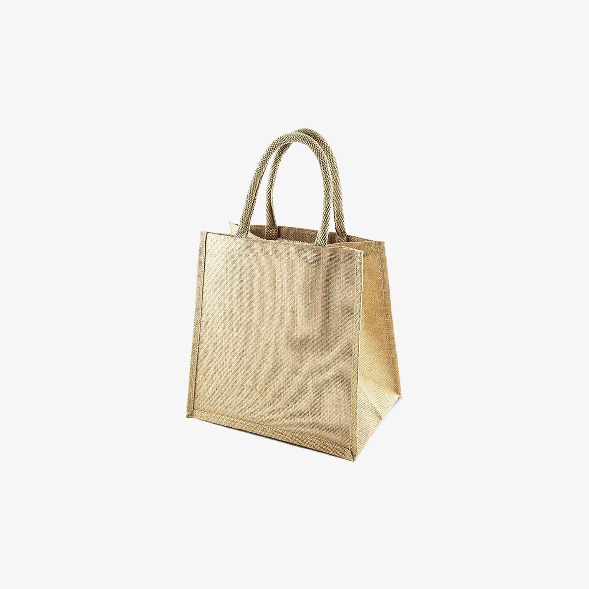 Small hessian bags with handles hot sale