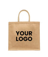 PRINTED NATURAL JUTE BAGS
