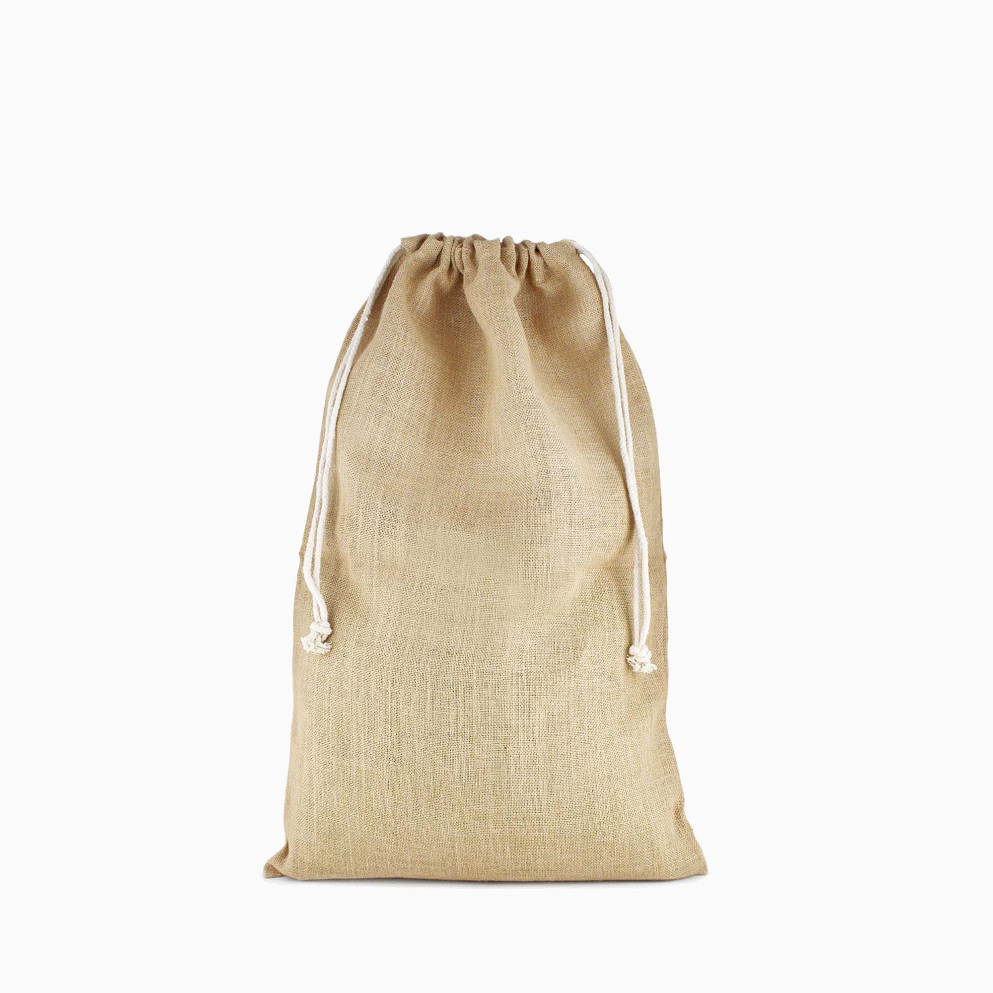 Large burlap drawstring on sale bags