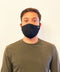 Man wearing reusable face mask