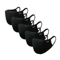Pack of 5 Black Reusable Antimicrobial Face Masks