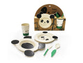 Eco-friendly Children's Bamboo Dinner Set - Panda Design