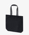 Zinnia Black Canvas Tote Bag